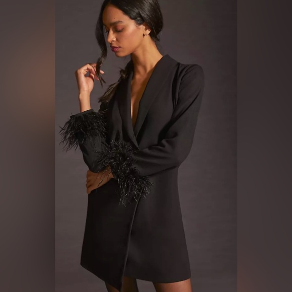 NWT Vineet Bahl x Anthropologie Blazer Dress Black XS - Picture 2 of 14